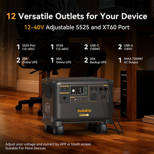 สถานีไฟฟ้าพกพา 7200W 5120Wh 220V 50Hz ทนความเย็นได้ถึง -40°C เครื่องกำเนิดพลังงานแสงอาทิตย์ จัดส่งรัสเซีย/ยุโรป - Product Image 3