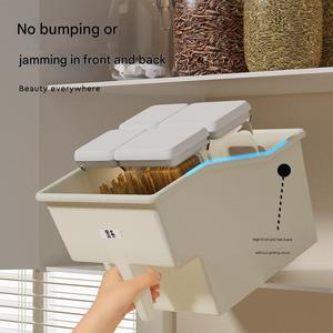 กล่องเก็บของตู้สูงสำหรับห้องครัวพร้อมที่จับดึงออกของกระจุกกระจิกกล่องเก็บของติดผนังสำหรับใช้ในครัวเรือน - Product Image 2