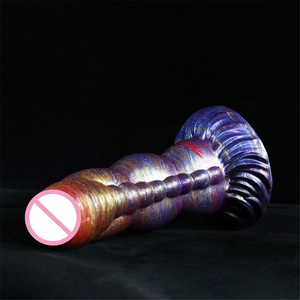 Bán buôn đặc biệt động vật dương vật g-spot kích thích quan hệ tình dục dành cho người lớn cắm với cốc hút chèn Silicone dildo cho nam nữ - Product Image 3