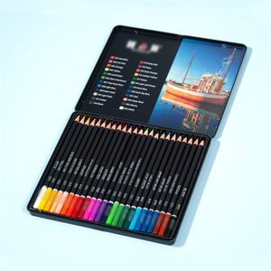 Juego de Lápices de Colores Solubles en Agua NOVISON Personalizados de 24/36/48/72 Unidades en Caja de Lata para Dibujar y Pintar, Colores Vibrantes, Núcleo Suave - Product Image 3