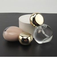 Botol semprot Foundation 30ml 1OZ, pompa kosong botol kaca Foundation Serum krim rias kemasan kosmetik perawatan kulit