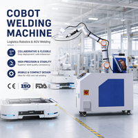 Robot collaboratif mobile de soudage sur roues, portable, se déplace entre les postes de travail, automatisation flexible du soudage