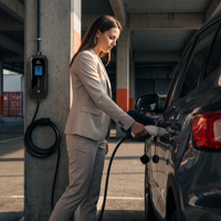 Chargeur EV portable personnalisé 7kW 32A Type 2, chargeur de véhicule électrique professionnel avec écran, fabrication OEM, CE RoHS, câble de 5 m