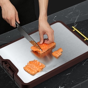 Nouveau haute qualité Double face en bois Style écologique viande fruits blocs à découper planche à découper planche à découper pour la cuisine - Product Image 3