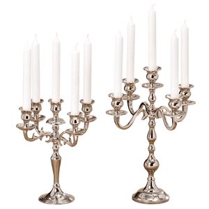 Candélabre de centres de table de mariage de vente chaude avec bougeoir à 5 bras avec base en bois pour décor de centres de table de sol - Product Image 4