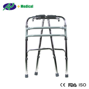 Aide à la marche médicale réglable en hauteur avec cadre en aluminium pour la réadaptation des personnes âgées - Product Image 2
