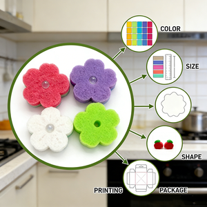 جودة عالية غير خدش فرك المطبخ غسل الصحون المطبخ تنظيف الإسفنج - Product Image 5