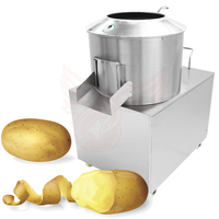 Elektrische roestvrijstalen aardappel- en groenteschilmachine voor groenten, fruit en knoflook, 220V/380V 1.5KW voor landbouwbedrijven - Jumia