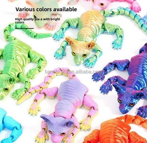 Jouet de chat articulé imprimé en 3D de 50 cm, modèle réaliste de chat Sphynx Siamese en PVC, ornement animalier tendance, mini décoration artisanale - Product Image 5
