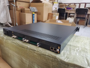 DHP300 Head-end Processor 1-U case viene con 6 ranuras de módulo independientes todo en uno para CATV Digital Project Digital Modulador - Product Image 5