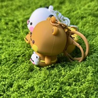 Vente en gros de nouveaux porte-clés Bubu et Dudu, porte-clés Lucu Osos, jouet en peluche luxueux et mignon, couple de pandas, porte-clés Bubu Dudu pour sacs