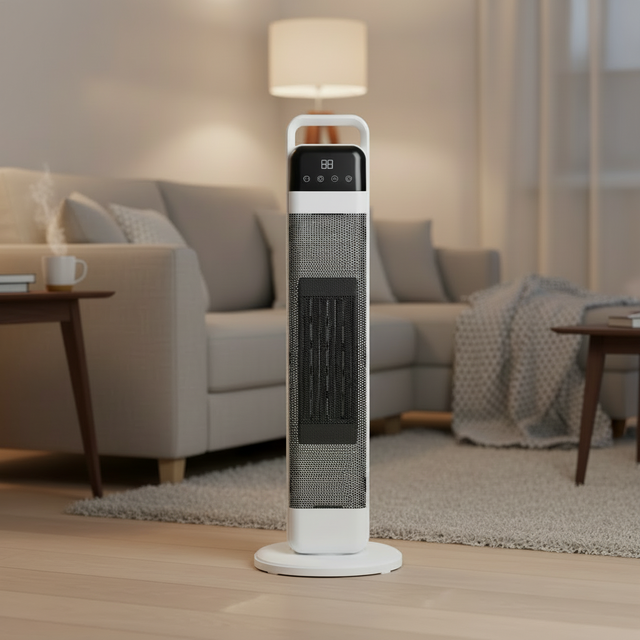 Remote Controlled Overheat Protection Desktop Heater PTC Heating Element 220V US EU UK KR Plug 1200W Low Noise Fan Heater