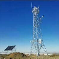 Tour de communication extérieure économique sur mesure en acier angulaire à 4 poteaux Q355B de 15M/20M pour opérateur mobile 4G/5G