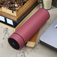 Flacon à vide électronique en acier inoxydable de 500ml LED écran tactile contrôle de la température couvercles de boissons utilisation de bureau à domicile eau bouillante