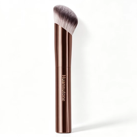 Pinceau Kabuki Synthétique Anglé pour Fond de Teint, Outil de Contour et de Mélange pour Cosmétiques Liquides, Crèmes et Poudres, Maquillage et Polissage du Visage