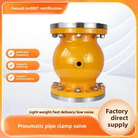 Vanne à pince manuelle Wye DN125 en gros, basse pression pour eau, huile, acide, boue, liquide granulaire, température normale, garantie 3 ans