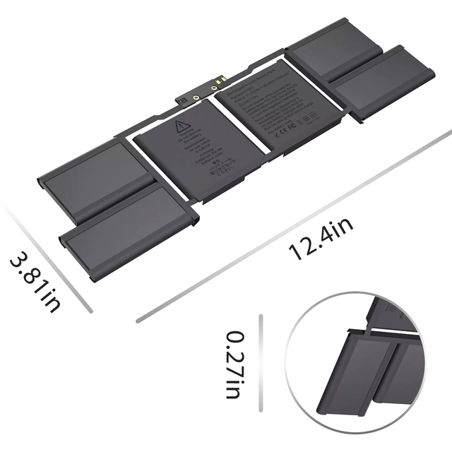 A1953 MacBook Pro 15 Inch Battery for Mid 2018/2019 EMC 3215/3359 BTO/CTO Models MR942LL/A MR972LL/A MR932LL/A in Stock