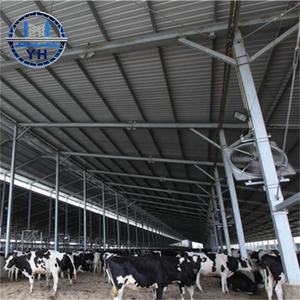 Stalla per Mucche in Struttura d'Acciaio Progettata Professionalmente, Edificio Agricolo a Montaggio Rapido, Struttura in Acciaio per Allevamento in Vendita - Product Image 1