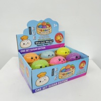 USA Bao Buns Grandes Peluches Anti-stress Fidget, Boîte Mystère Arc-en-ciel Scintillante et Luminescente dans le Noir, Jouets Squishy en Forme de Dumplings pour Enfants