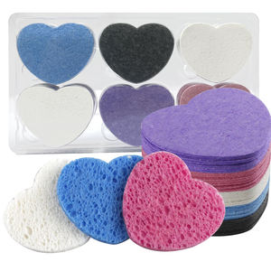 Woxin Éponge de <span class=keywords><strong>nettoyage</strong></span> en cellulose naturelle rose coeur biodégradable Équipement de spa Autres produits de beauté et de soins personnels - Product Image 6