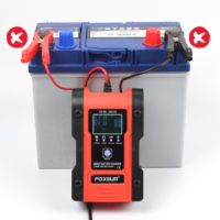 Chargeur de batterie intelligent à 7 étages pour 12.6V Lithium Ion 12V 6A 24V 3A Plomb-acide et moto LiFePO4