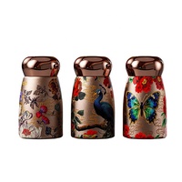 Nueva Taza Termo portátil de acero inoxidable 316 para mujer, taza pequeña de bolsillo de estilo chino, pantalla de temperatura, regalos de negocios