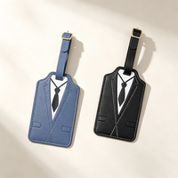 Étiquettes de bagages pour couple de mariés en cuir PU durable, en forme de costume et de robe, cadeaux de bienvenue pour les invités