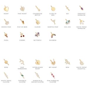 Wholesale 18K Gold Plated Color Protection Stainless Steel DIY <b>Ring</b> Chain Love Zirconium Multi-Style Pendant Fine Stud Earrings - Product Image 5