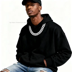 Oversized Oval Cuban Chain Accessories Full Personality Wave Men's and Women's Jewelry Hip Hop Necklace Strips - Product Image 1