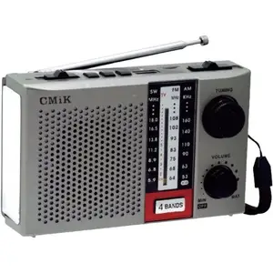 band fm radio Suppliers-cmik mk-938 with led light and torch light shortwave antique long range old vintage other am/fm/sw1-2 band home portable radio