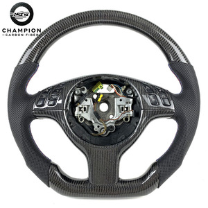 Volante de Fibra de Carbono Personalizado para <span class=keywords><strong>BMW</strong></span> E39 E46 M3 <span class=keywords><strong>330i</strong></span> 325i <span class=keywords><strong>2002</strong></span> 2003 2004 2005 2006 2007 2008, Accesorios para Automóviles - Product Image 1