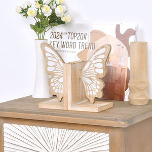 ชั้นวางหนังสือไม้เนื้อแข็งที่ทันสมัยรูปทรงผีเสื้อตกแต่งบ้านห้องเรียน<span class=keywords><strong>โรงแรม</strong></span>การตกแต่งที่สร้างสรรค์ - Product Image 5