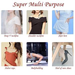 Cinta de <span class=keywords><strong>doble</strong></span> cara para mujer, para ropa, adhesivo transparente, secretos, lencería, cinta corporal, tiras secretas para el cuerpo - Product Image 6