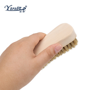 Cepillo para zapatos Yinste de madera maciza con cerdas de cerdo para el cuidado y limpieza del cuero - Product Image 4