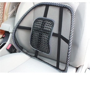Coussin de massage lombaire universel en soie glacée avec gros billes de massage pour la taille et le dos, pour voiture, maison et chaise de bureau - Product Image 5