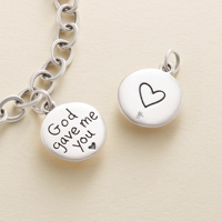 Pendentif en argent pur S925 James Avery, thème maman, famille, papillon, fleur, cœur, pour femmes, cadeau pour la fête des mères, pendentif DIY