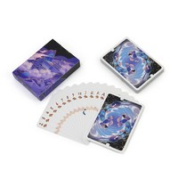 Cartes à jouer en lin allemand et japonais de qualité casino 63*88mm Taille de poker Anti-triche résistant aux infrarouges en papier durable
