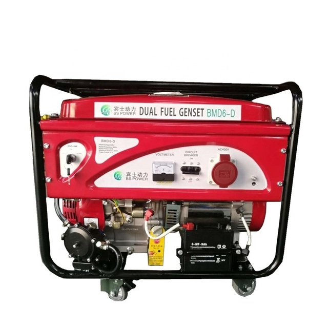 5KW 8KW 10KW Portable Open Silent Type Gasoline Generators Dual Fuel LPG NG Generators for Home Camping Use