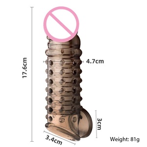Anneaux stimulateurs de point G triple réutilisables, préservatifs, jouets sexuels pour adultes, pompe à pénis, manchon d'agrandissement du pénis, 100% étanche - Product Image 5