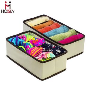 Boîte de séparation de placard pliable pour soutien-gorge Organisateurs de tiroirs de rangement pour sous-vêtements Boîtes et bacs de rangement Tissu de fabricant de garde-robe personnalisé - Product Image 6