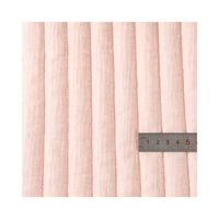 Tissu composite matelassé en gaze de coton, tissu d'exportation pour trousses de maquillage et pochettes de rangement