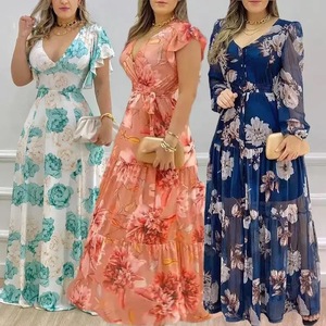 Robe Abaya Arabe Formelle Longue au Sol en Crochet Uni Teint avec Sequins Effet Filet, Vente Chaude Transfrontalière en Ligne pour le Moyen-Orient - Product Image 3