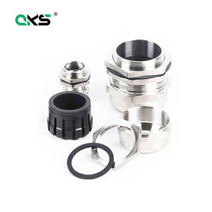 Laiton nickelé presse-étoupe M12 M16 M18 M20 M25 M32 M63 étanche IP68 câble connecteur contre-écrou bourrage joint filetage - Product Image 1