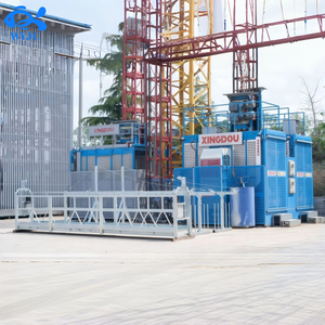 Andamio Eléctrico de Aleación de Aluminio para Pintura de Fachadas y Trabajos en Altura con Barandilla y Plataforma Antideslizante Ancha - Product Image 2