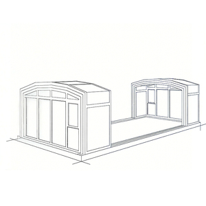 Tutti i-Season Design moderno <span class=keywords><strong>in</strong></span> alluminio isolante veranda prefabbricata <span class=keywords><strong>in</strong></span> <span class=keywords><strong>policarbonato</strong></span> serra serra serra tetto piatto <span class=keywords><strong>per</strong></span> il cortile <span class=keywords><strong>per</strong></span> - Product Image 6