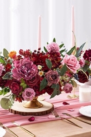 Künstliche Seidenblumen-Box-Set DIY Tischdekoration mit Schaumrosen und Blättern für Hochzeitsgeschenksets für Frauen