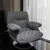 Fauteuil pivotant individuel scandinave personnalisable, mobilier de salon moderne et décontracté de luxe, fauteuil de détente en tissu