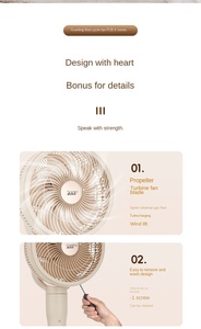 Doppia AC elettrico 10 pollici Turbofan piedistallo torre ventilatori eccellente circolazione dell'aria portatile per la casa auto ventilazione meccanica - Product Image 5