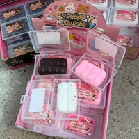 Jouet à presser croustillant en forme de macarons et chocolats simulés, bonbons arc-en-ciel, jouet anti-stress, emballage en boîte, pour les 14 ans et plus