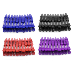 Salon de <span class=keywords><strong>coiffure</strong></span> pince à cheveux alligator en plastique 10 pièces <span class=keywords><strong>coiffure</strong></span> pinces colorées outils de teinture de salon - Product Image 5